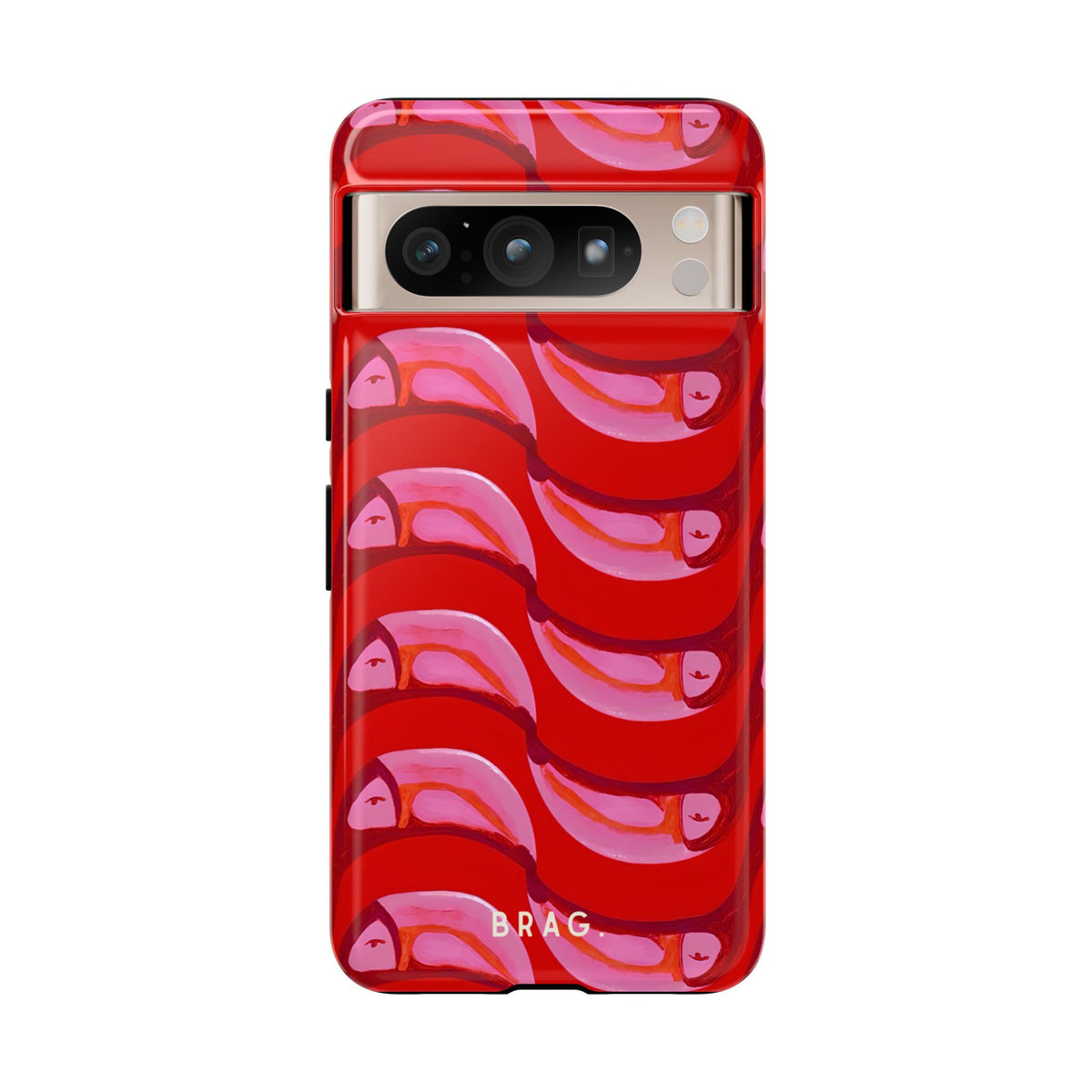 Pink Current Tough Phone Case – Shockproof Protective iPhone Cover