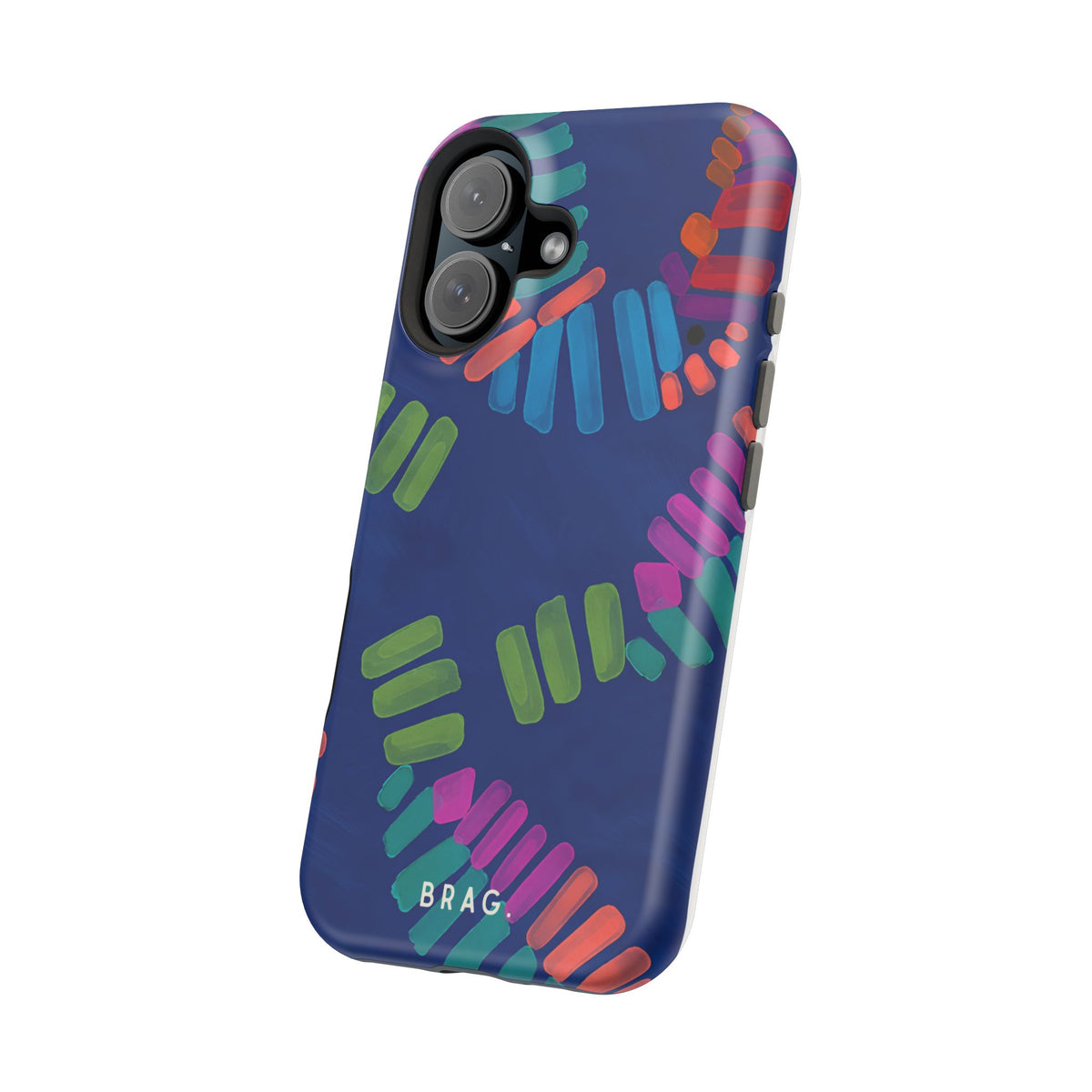 Blue Palm Magnetic Impact-Resistant Phone Case