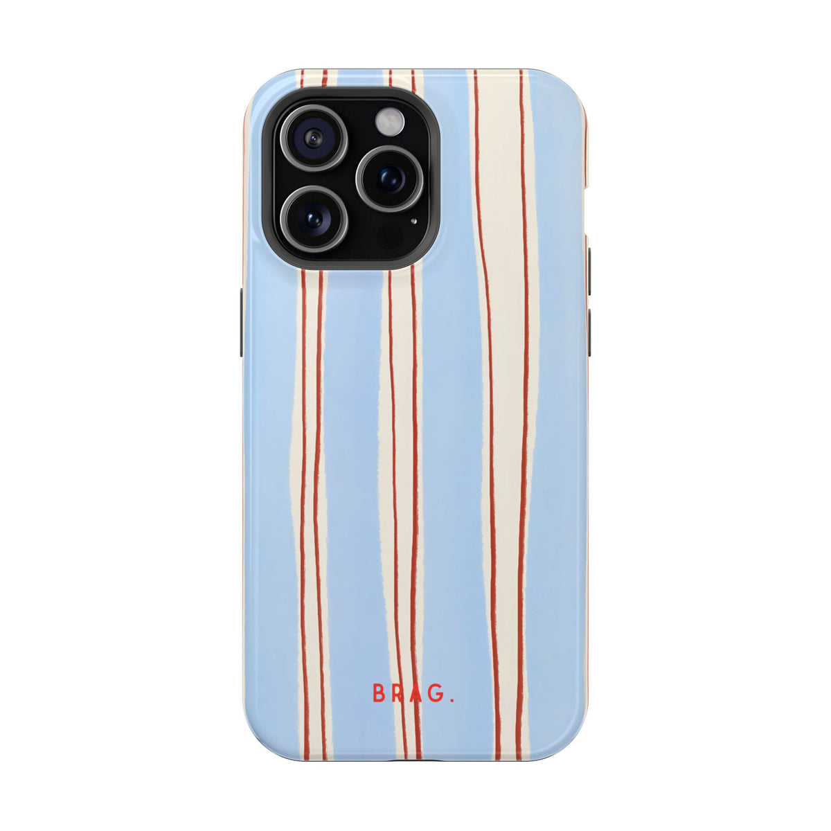 Blue Linen Magnetic Impact-Resistant Phone Case