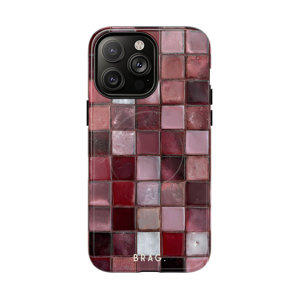 Cherry Tile MagSafe Tough Phone Case — Magnetic Protective Cover