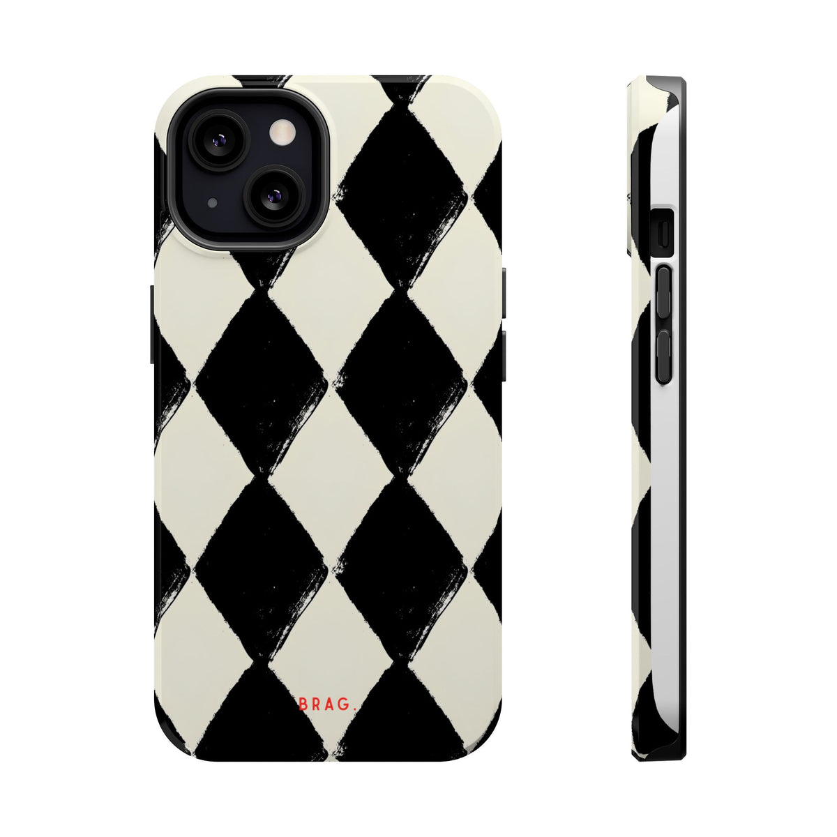Ivory Harlequin Magnetic Impact-Resistant Phone Case