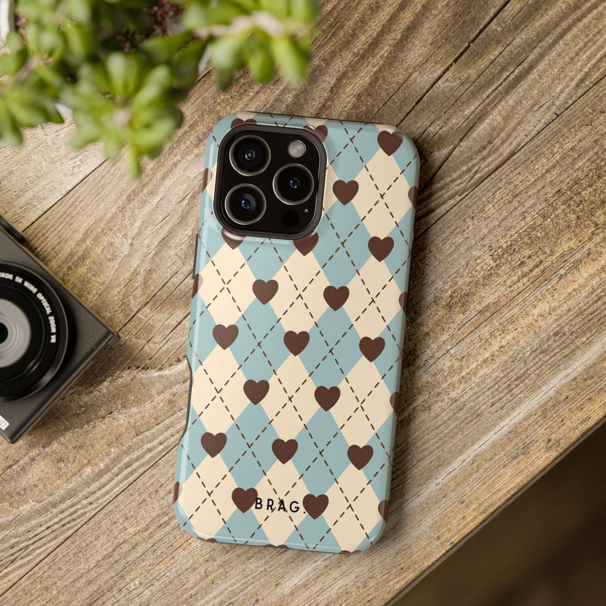 Sweetheart Plaid Magnetic Impact-Resistant Phone Case