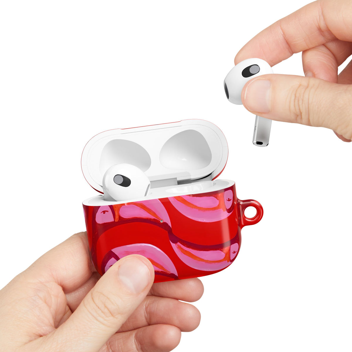 Pink Current AirPod Case – Slim Protective Charging Case