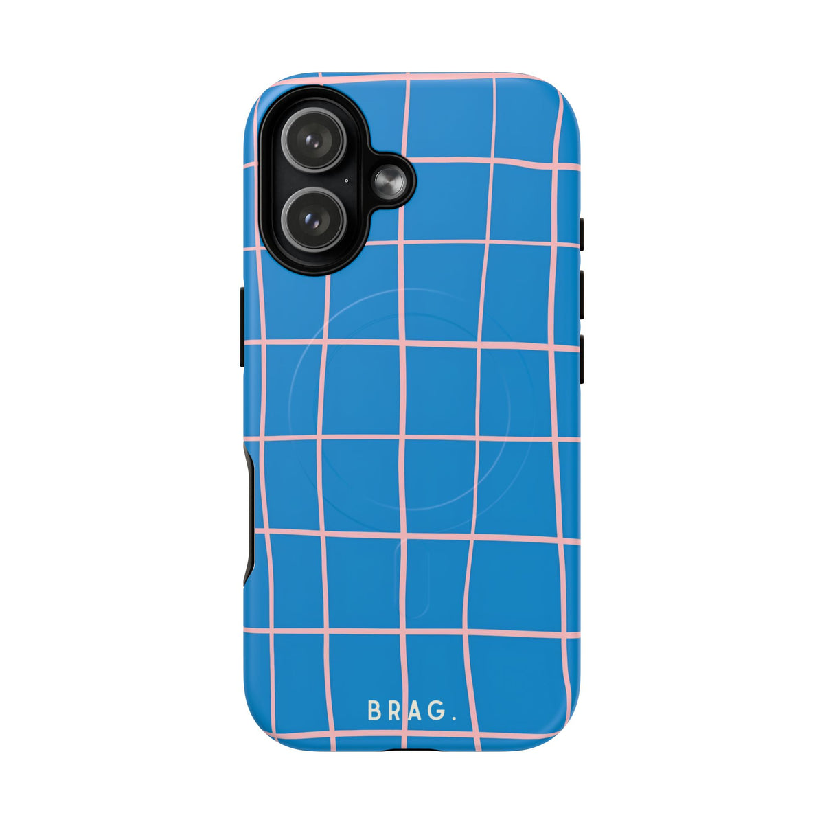 Coastal Grid MagSafe Tough Phone Case — Magnetic Protective Cover