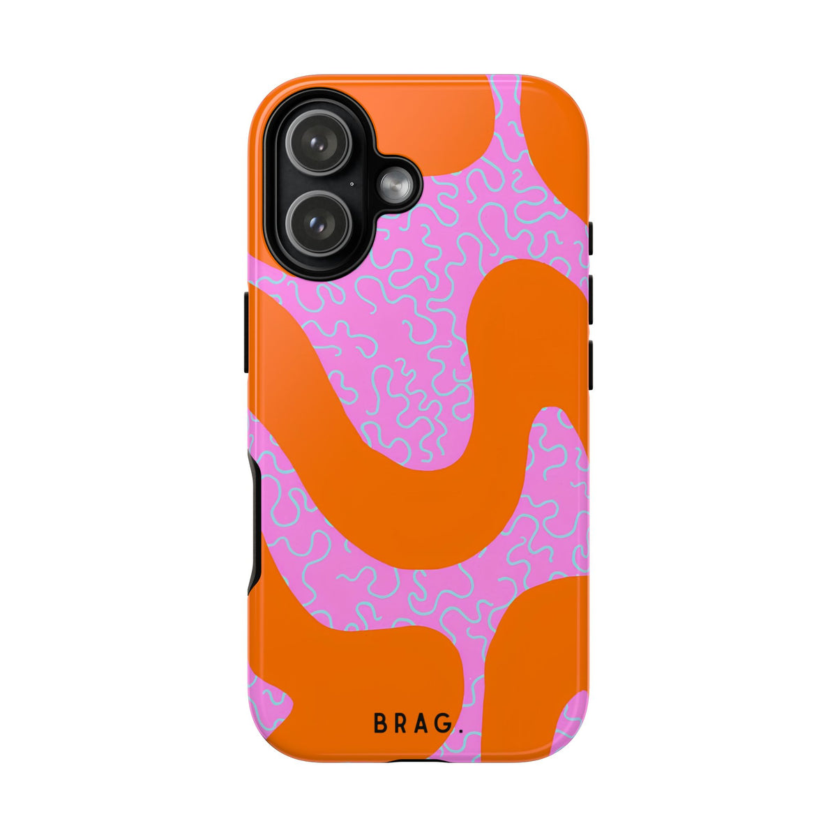 Coral Kiss Tough Phone Case – Shockproof Protective iPhone Cover
