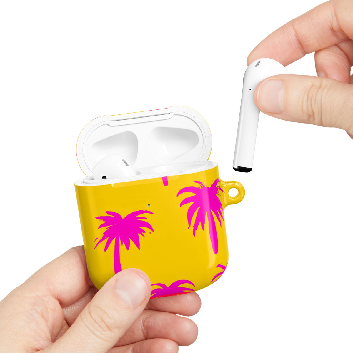 Pink Palms AirPod Case – Slim Protective Charging Case