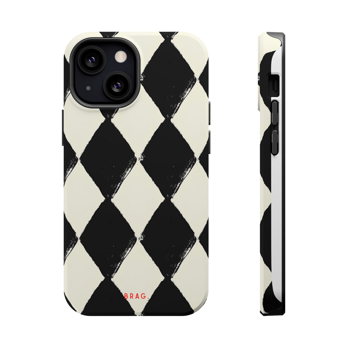 Ivory Harlequin Magnetic Impact-Resistant Phone Case