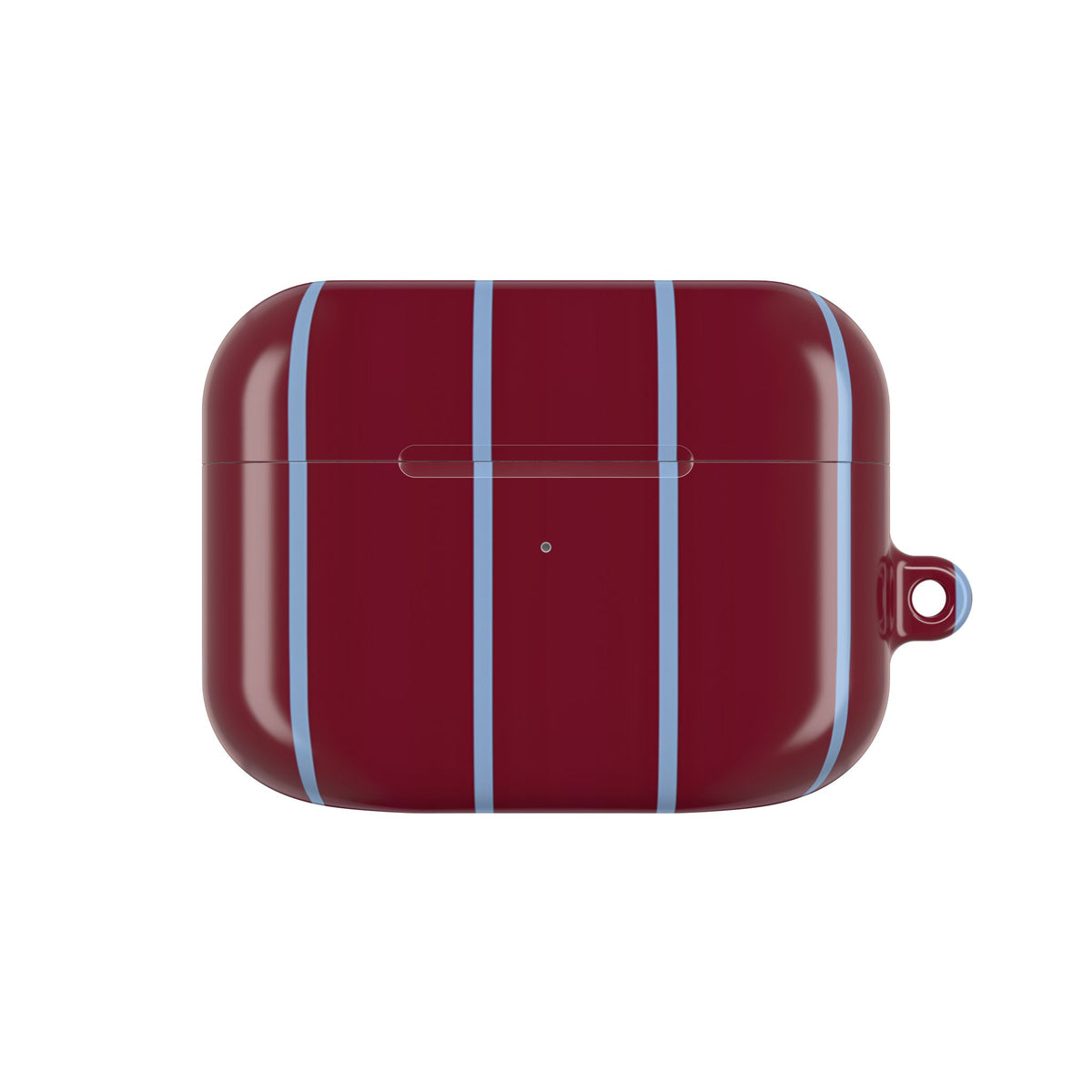 Bordeaux Stripe AirPod Case – Slim Protective Charging Case