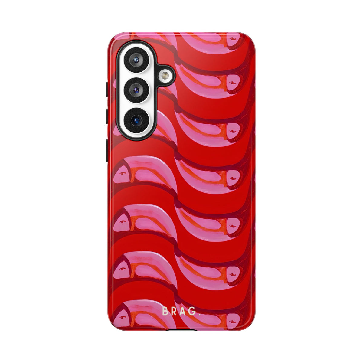 Pink Current Tough Phone Case – Shockproof Protective iPhone Cover