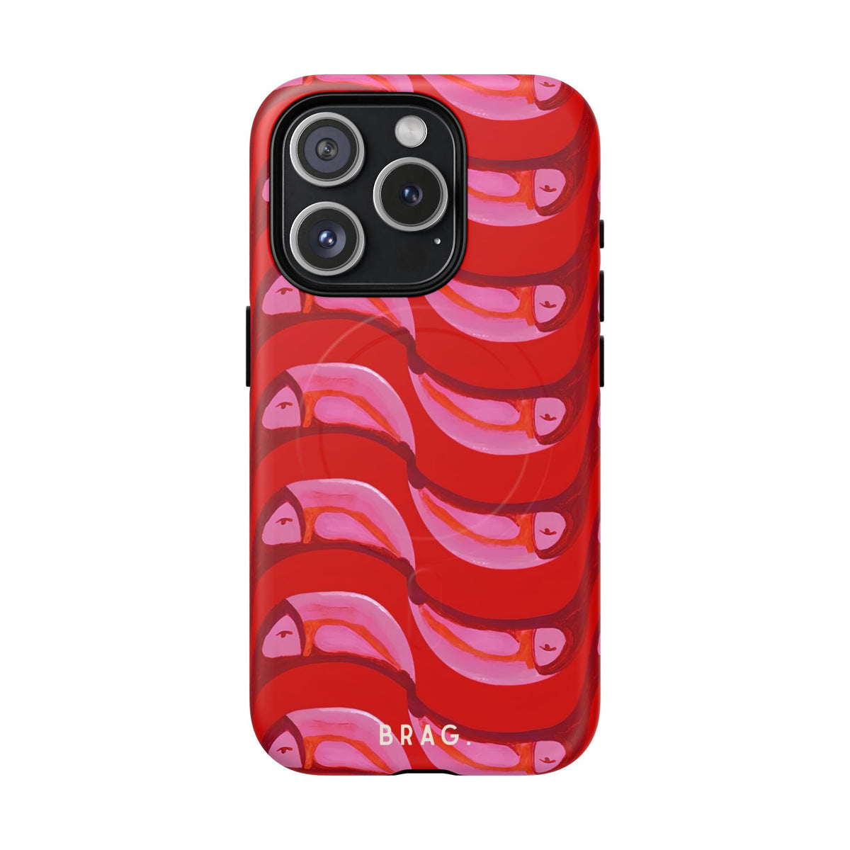 Pink Current MagSafe Tough Phone Case — Magnetic Protective Cover
