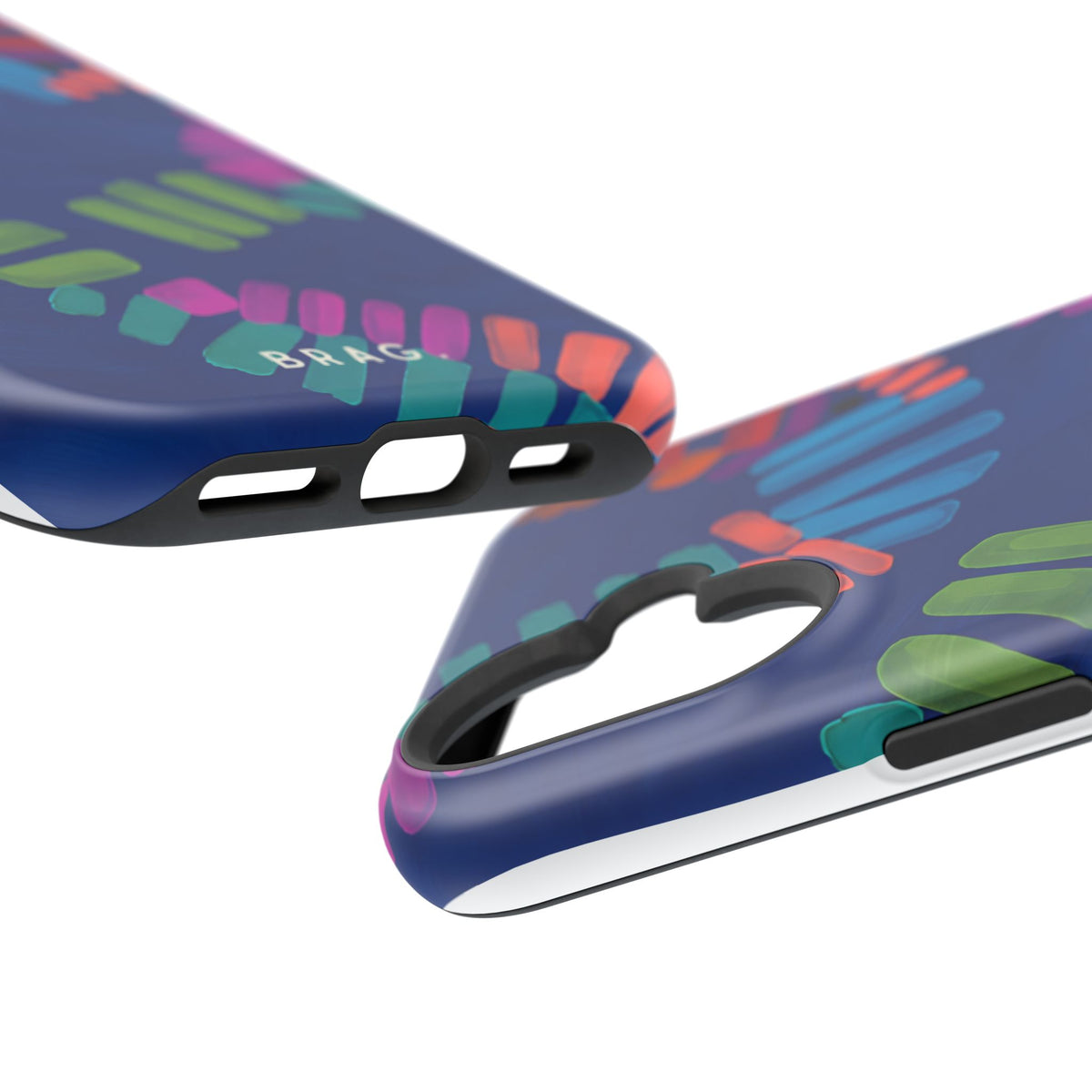 Blue Palm Magnetic Impact-Resistant Phone Case