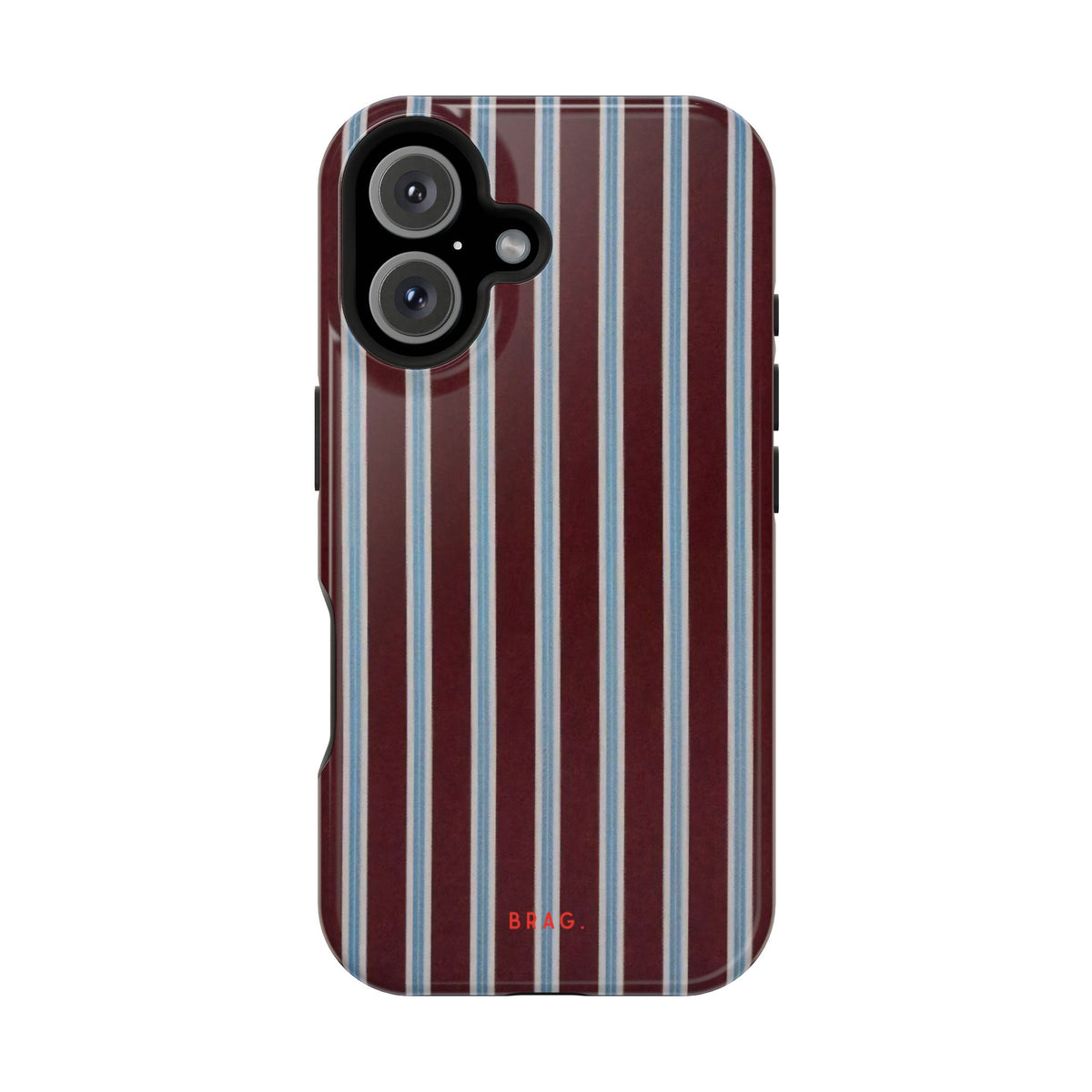 Maroon Lines Magnetic Impact-Resistant Phone Case