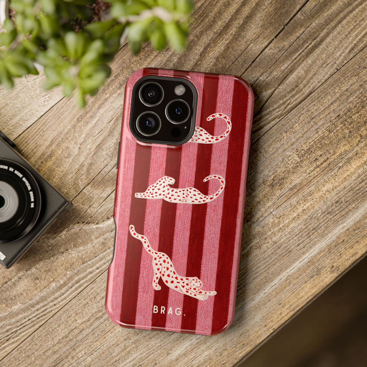 Pink Safari Magnetic Impact-Resistant Phone Case