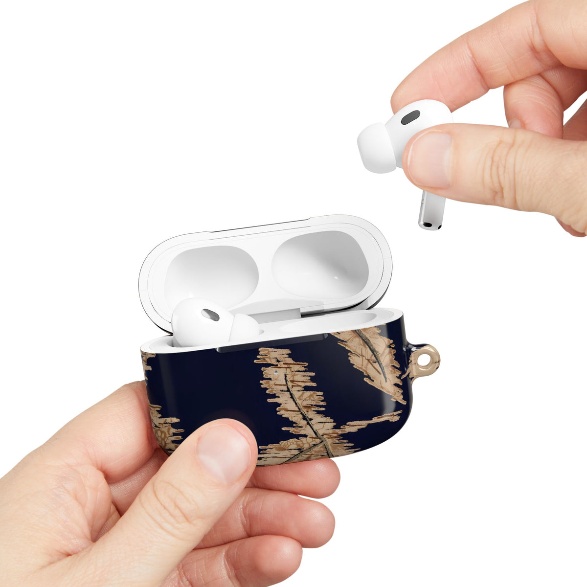 Golden Fern AirPod Case – Slim Protective Charging Case
