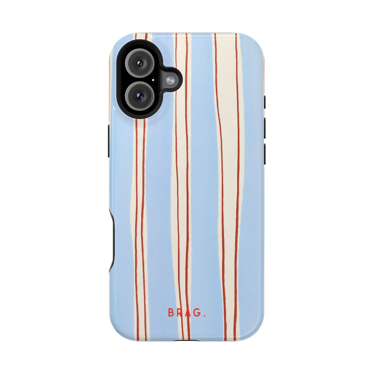 Blue Linen Magnetic Impact-Resistant Phone Case