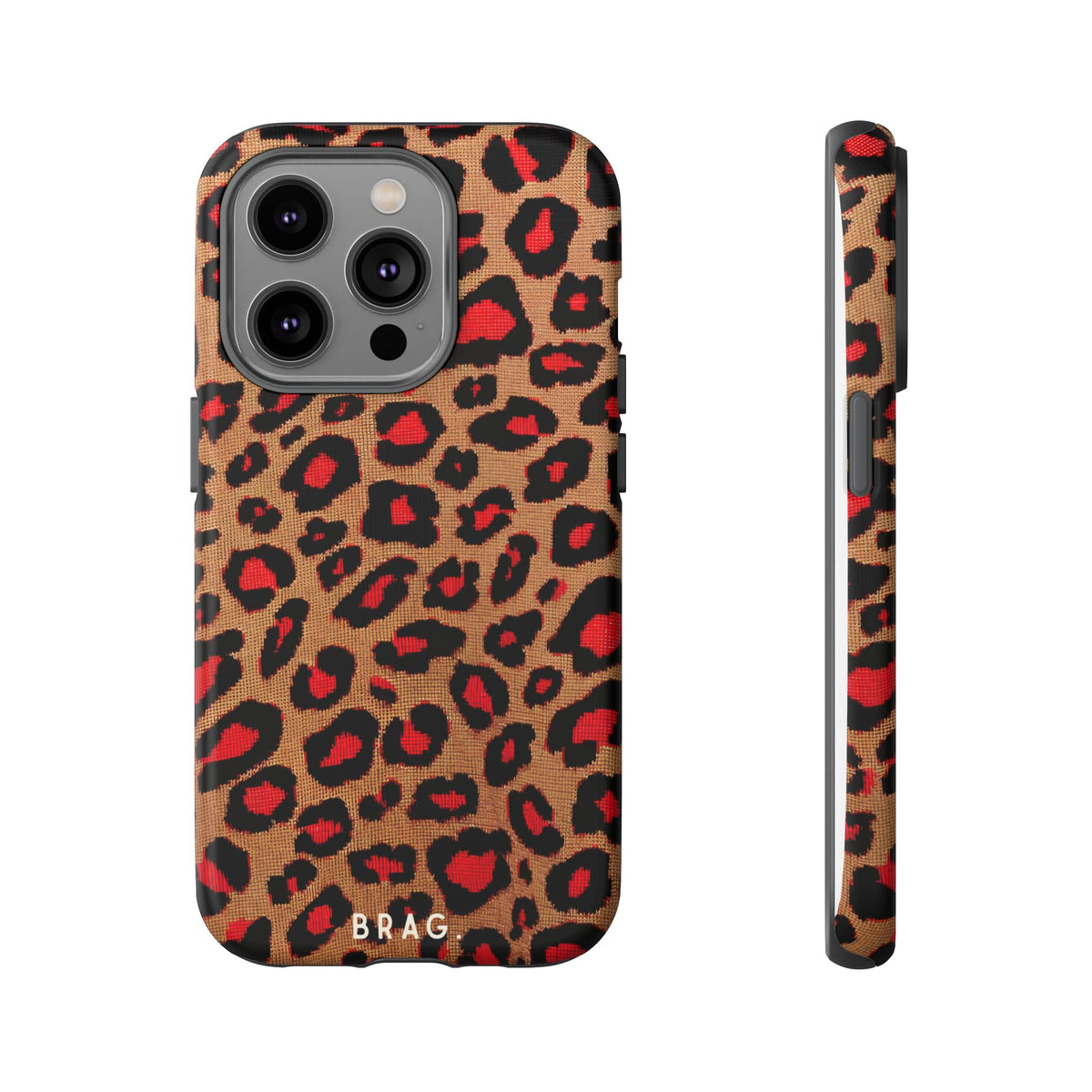 Fire Leo Leopard Tough Phone Case – Shockproof Protective iPhone Cover