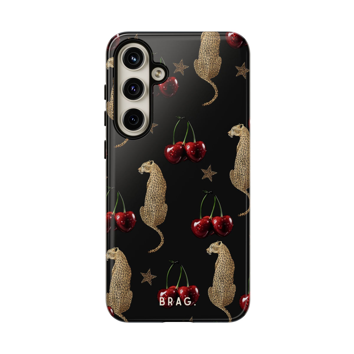 Wild Cherry Tough Phone Case – Shockproof Protective iPhone Cover