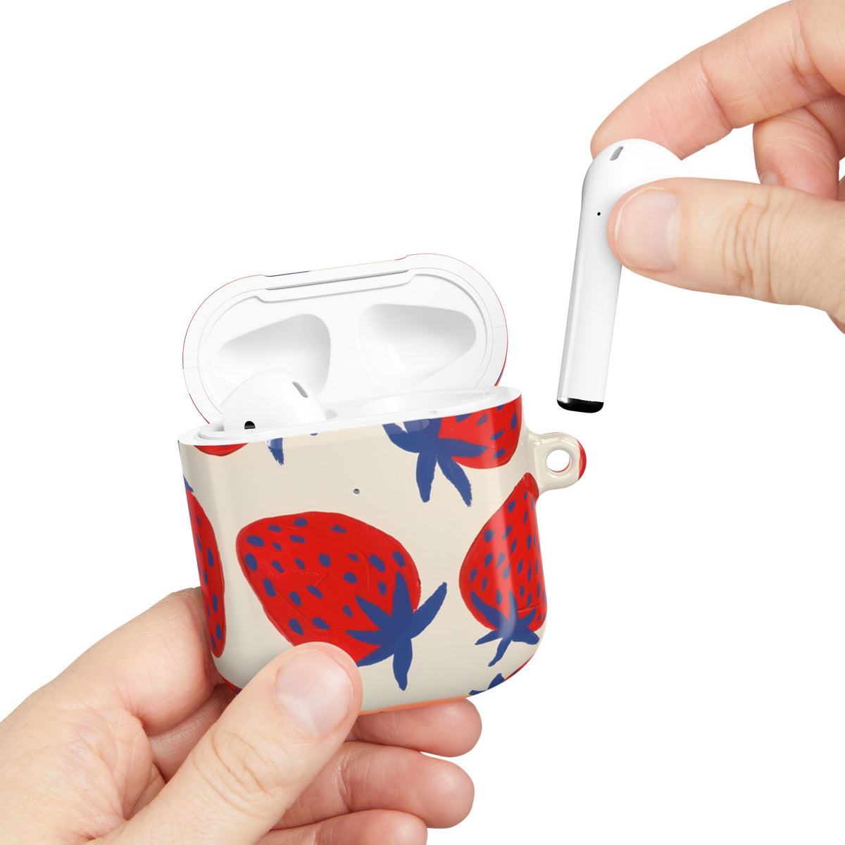 Strawberry Field AirPod Case – Slim Protective Charging Case
