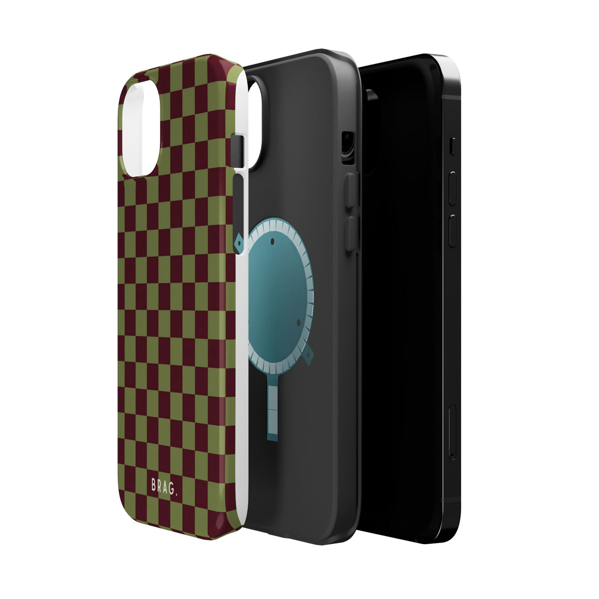 Lucky Check Magnetic Impact-Resistant Phone Case