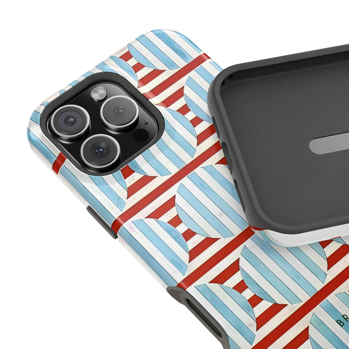 Riviera Stripe Magnetic Impact-Resistant Phone Case