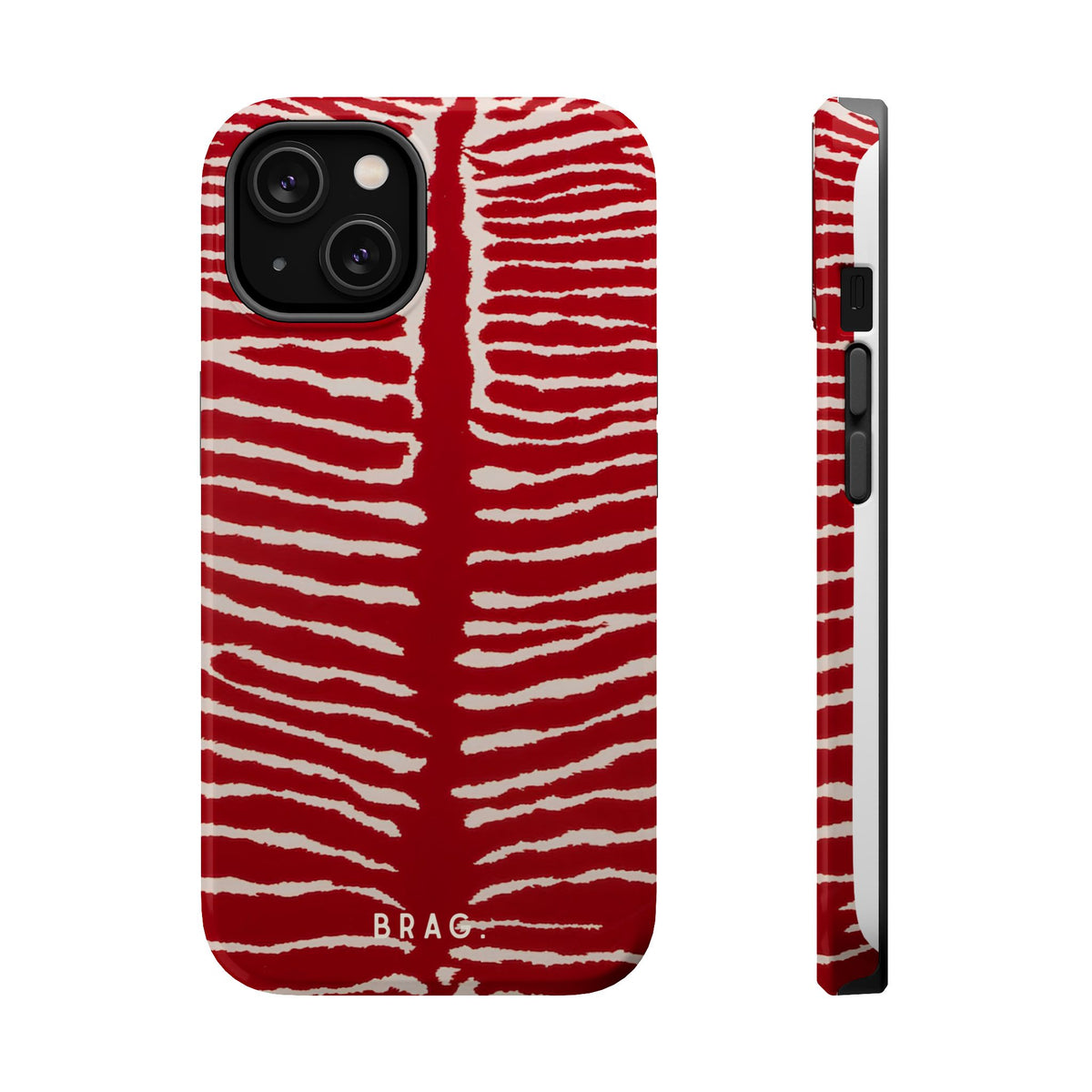 Striped Heat Magnetic Impact-Resistant Phone Case