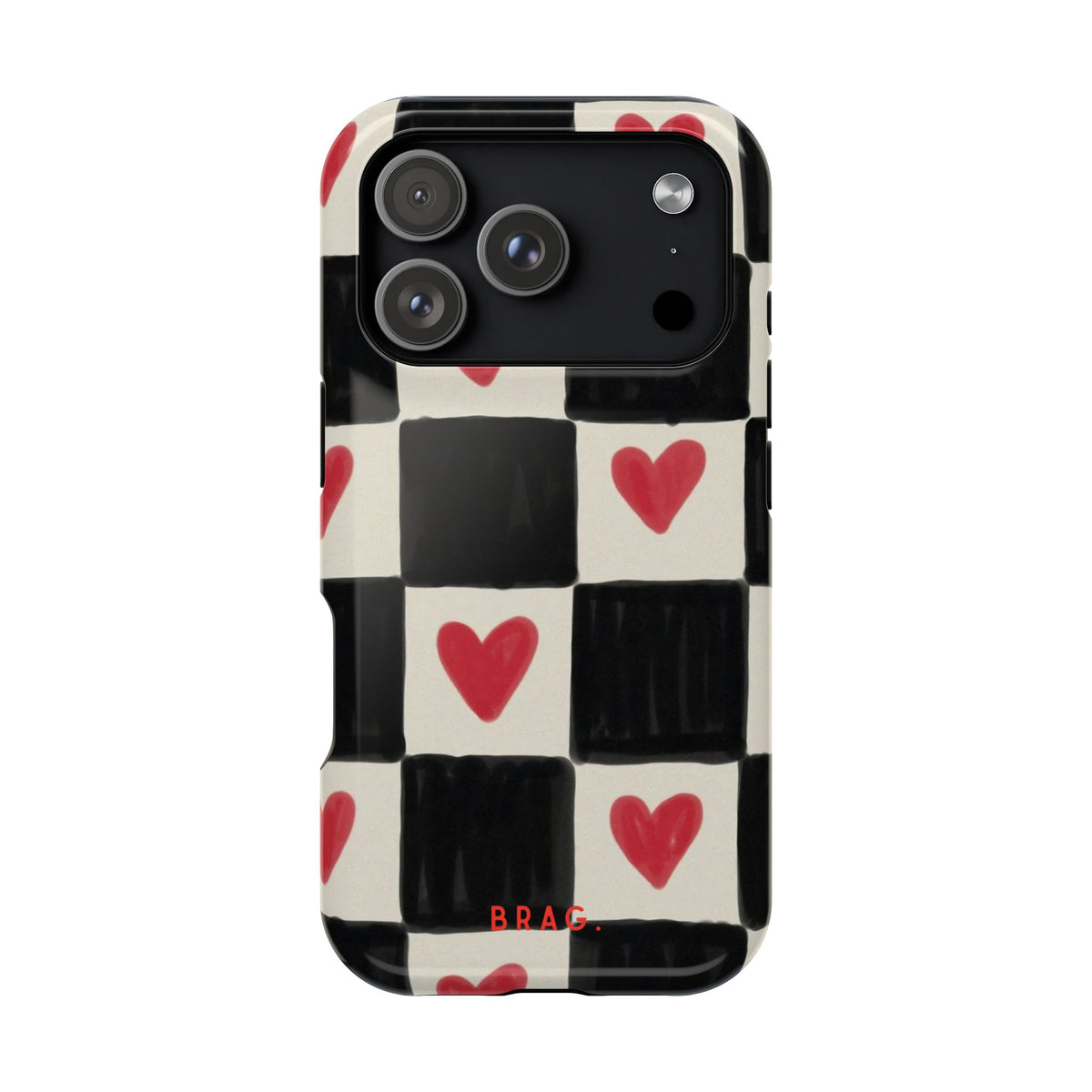 Heart Check Magnetic Impact-Resistant Phone Case