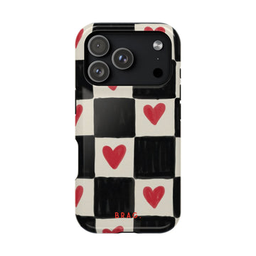 Heart Check Magnetic Impact-Resistant Phone Case