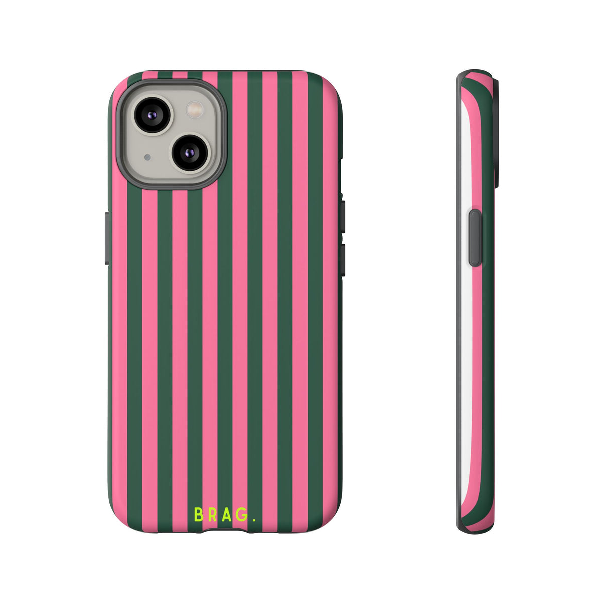 Flamingo Stripe Tough Phone Case – Shockproof Protective iPhone Cover