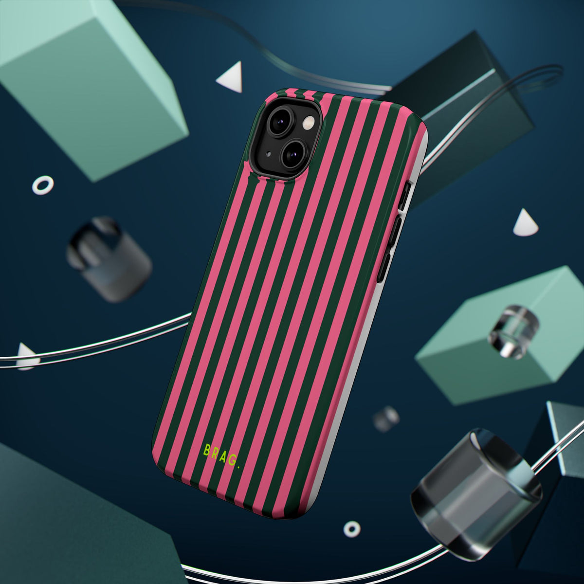 Flamingo Stripe Magnetic Impact-Resistant Phone Case