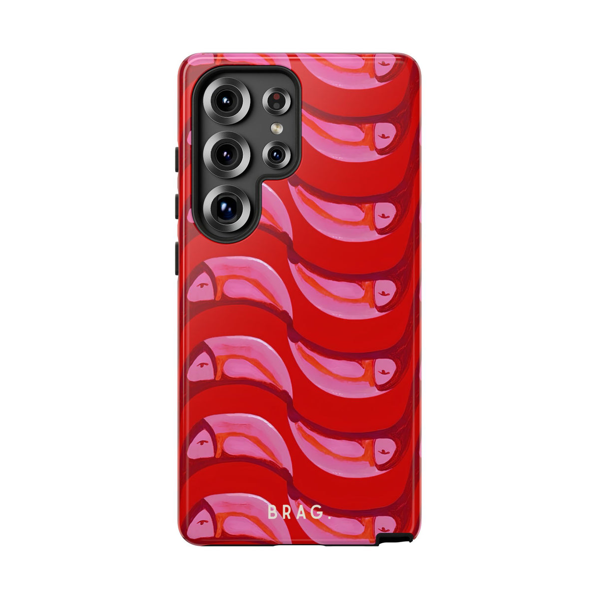 Pink Current Tough Phone Case – Shockproof Protective iPhone Cover