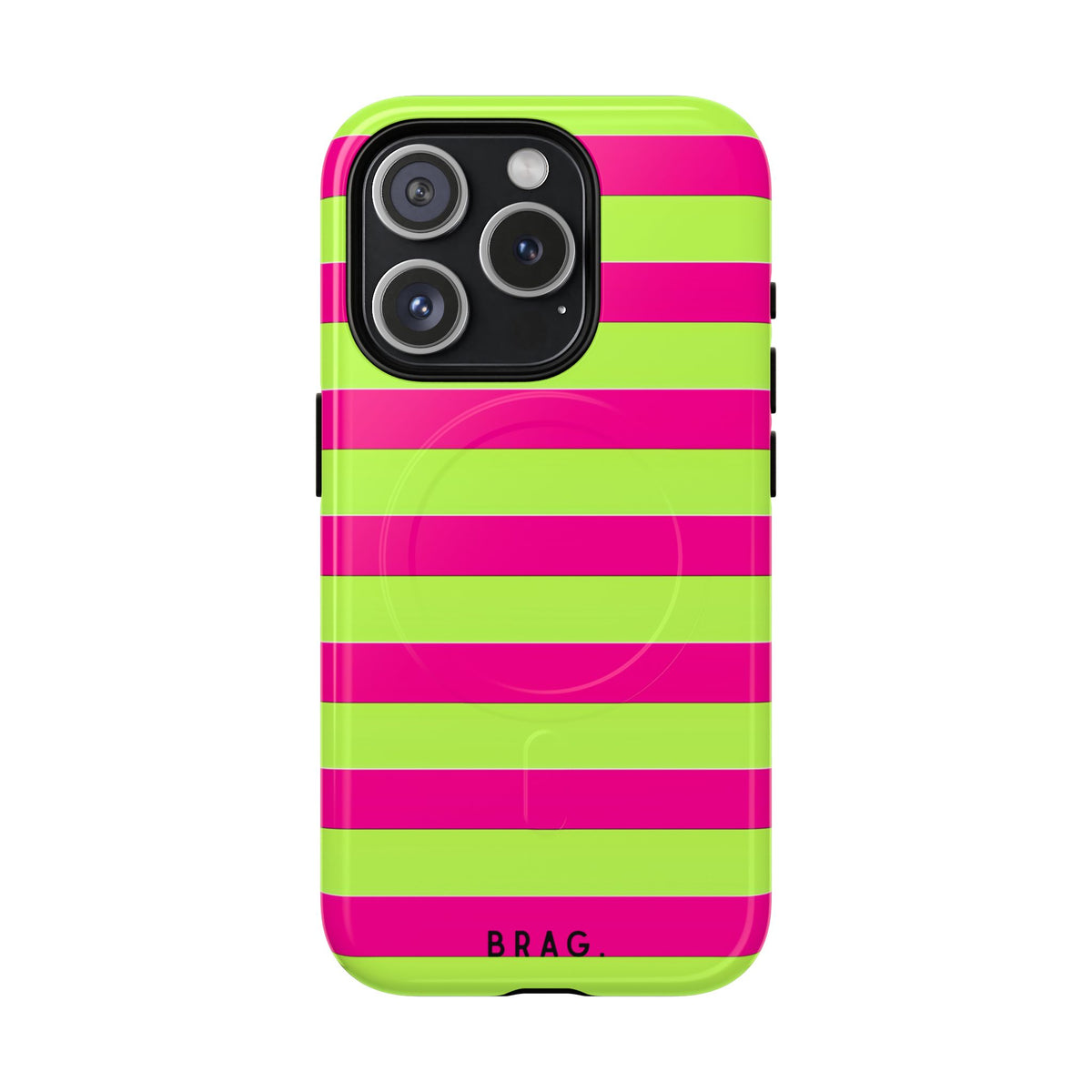 Electric Lime MagSafe Tough Phone Case — Magnetic Protective Cover
