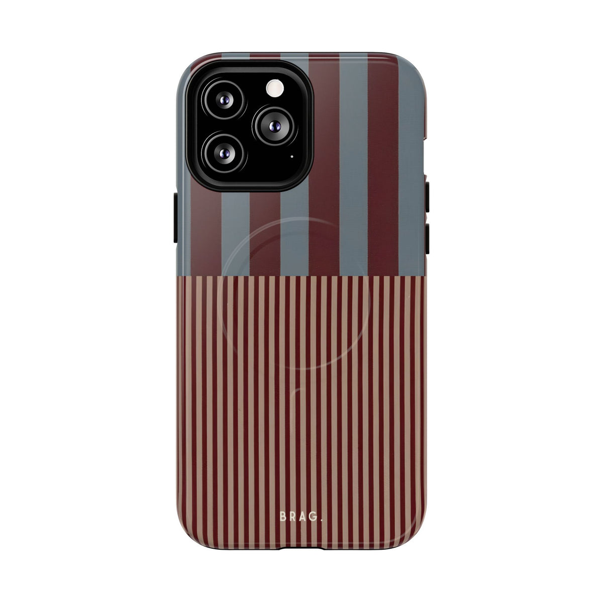 Candy Stripe MagSafe Tough Phone Case — Magnetic Protective Cover