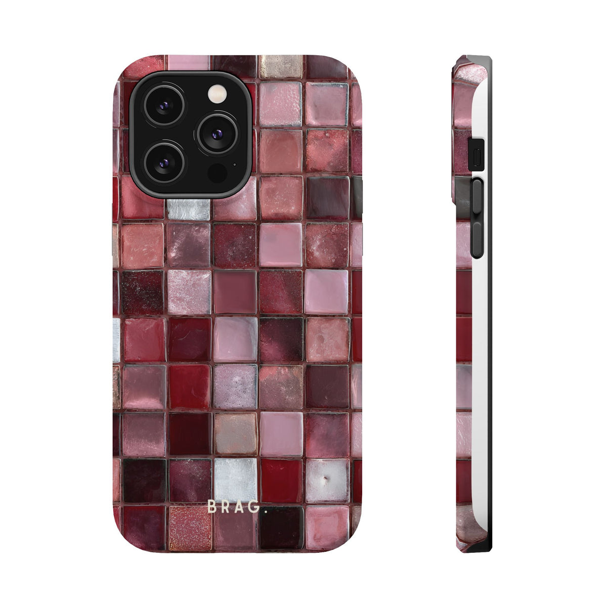 Cherry Tile Magnetic Impact-Resistant Phone Case