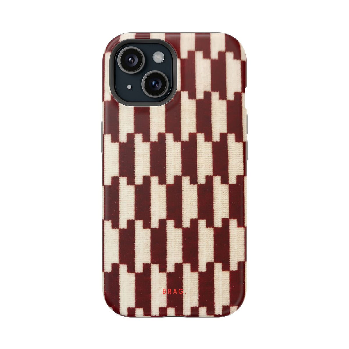 Wine & Cream Magnetic Impact-Resistant Phone Case