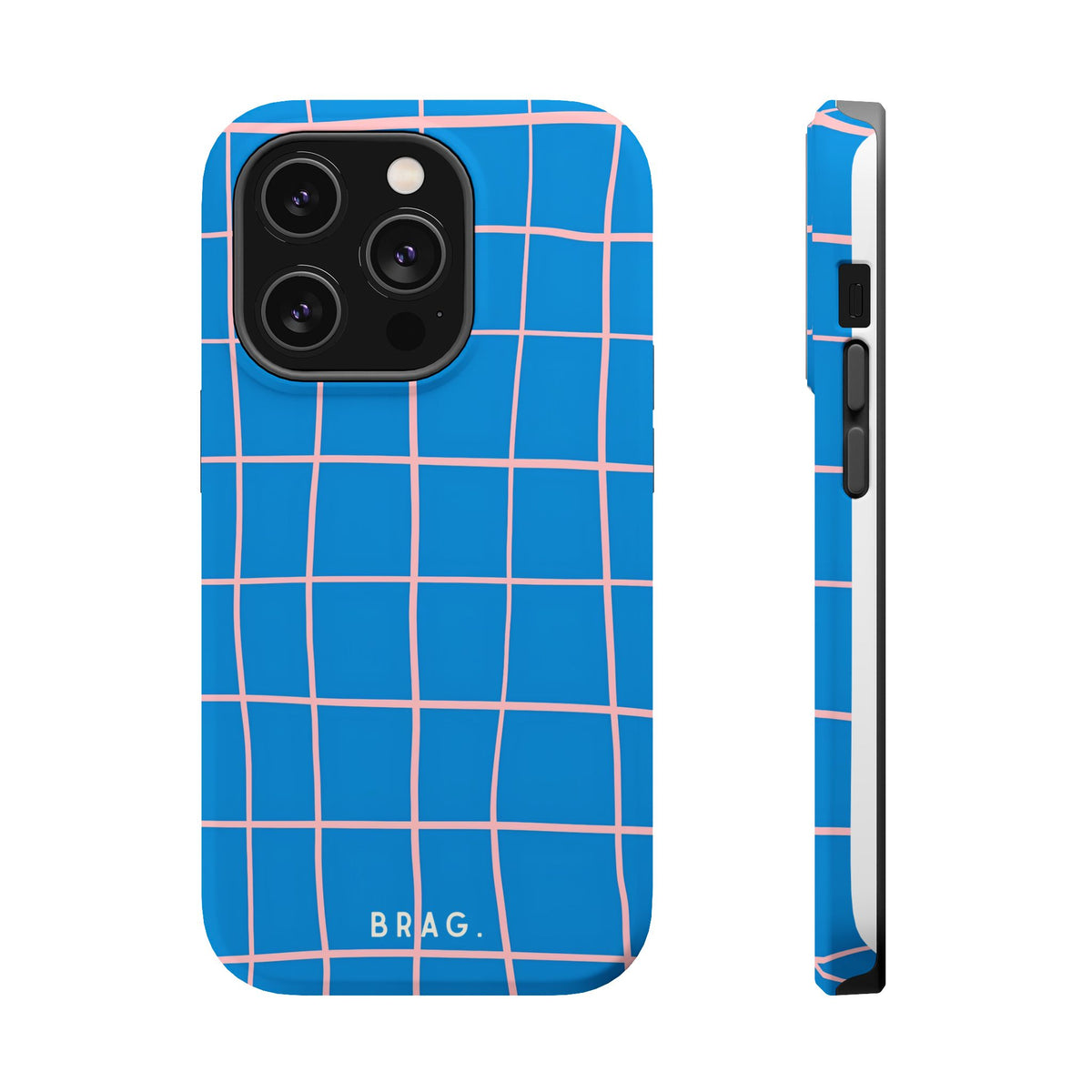 Coastal Grid Magnetic Impact-Resistant Phone Case