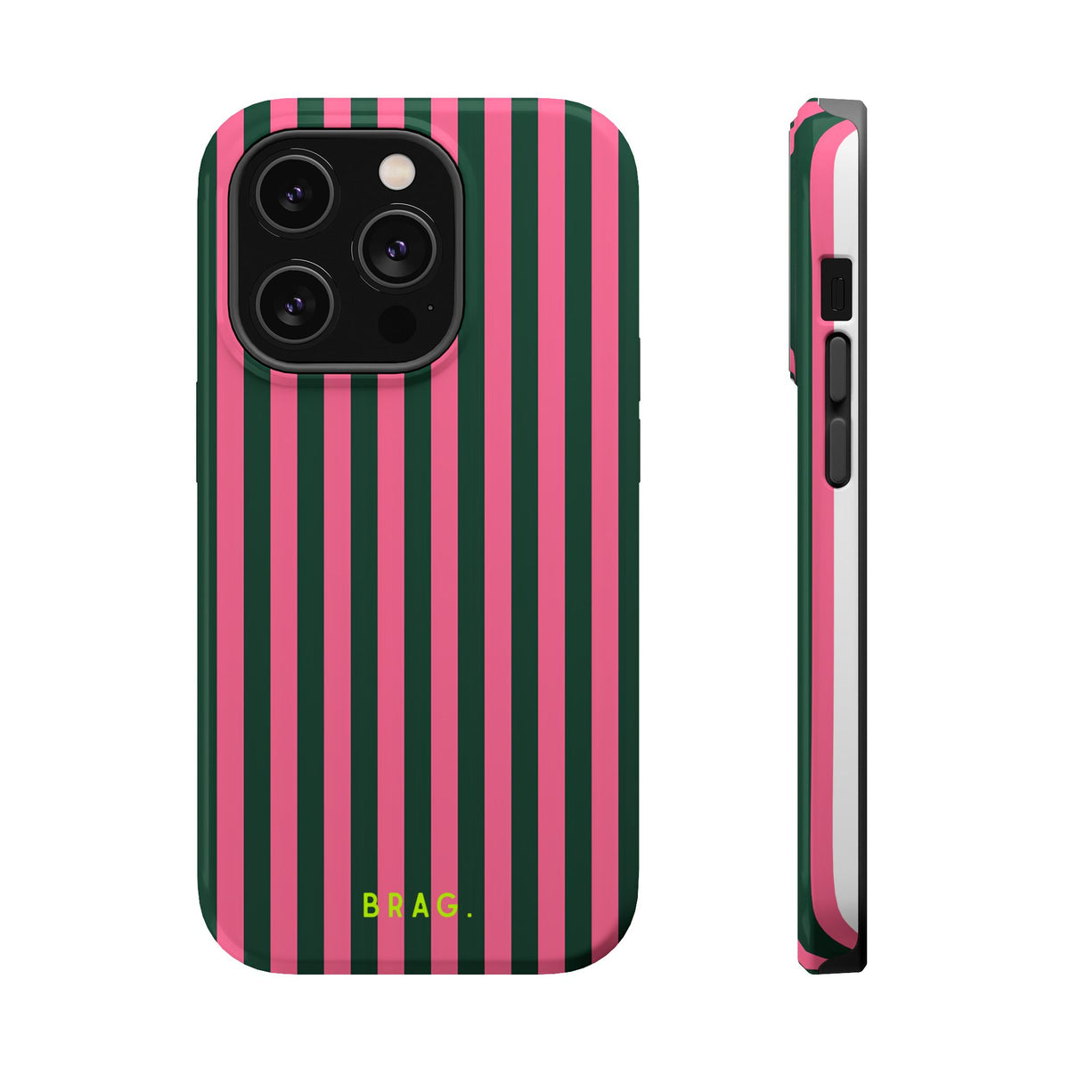 Flamingo Stripe Magnetic Impact-Resistant Phone Case