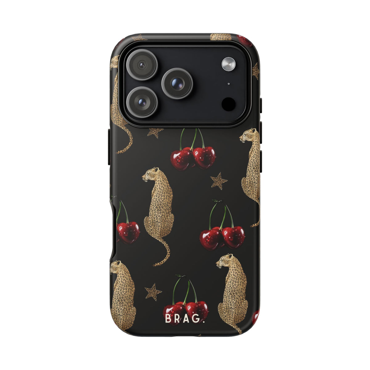 Wild Cherry Tough Phone Case – Shockproof Protective iPhone Cover