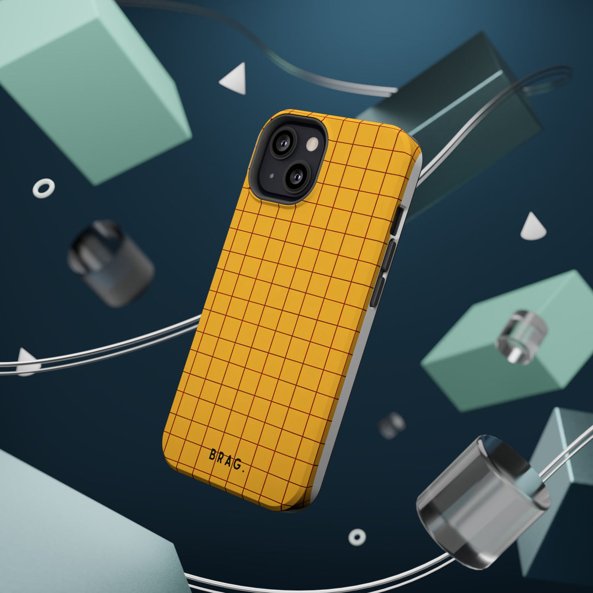 Cheese Grid Magnetic Impact-Resistant Phone Case