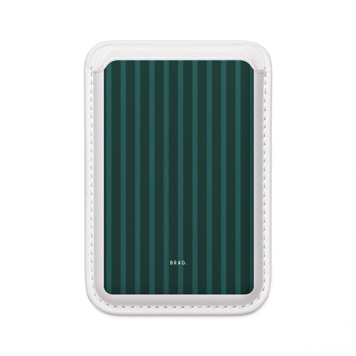 Forest Stripe MagSafe Vegan Wallet — Slim Phone Card Holder