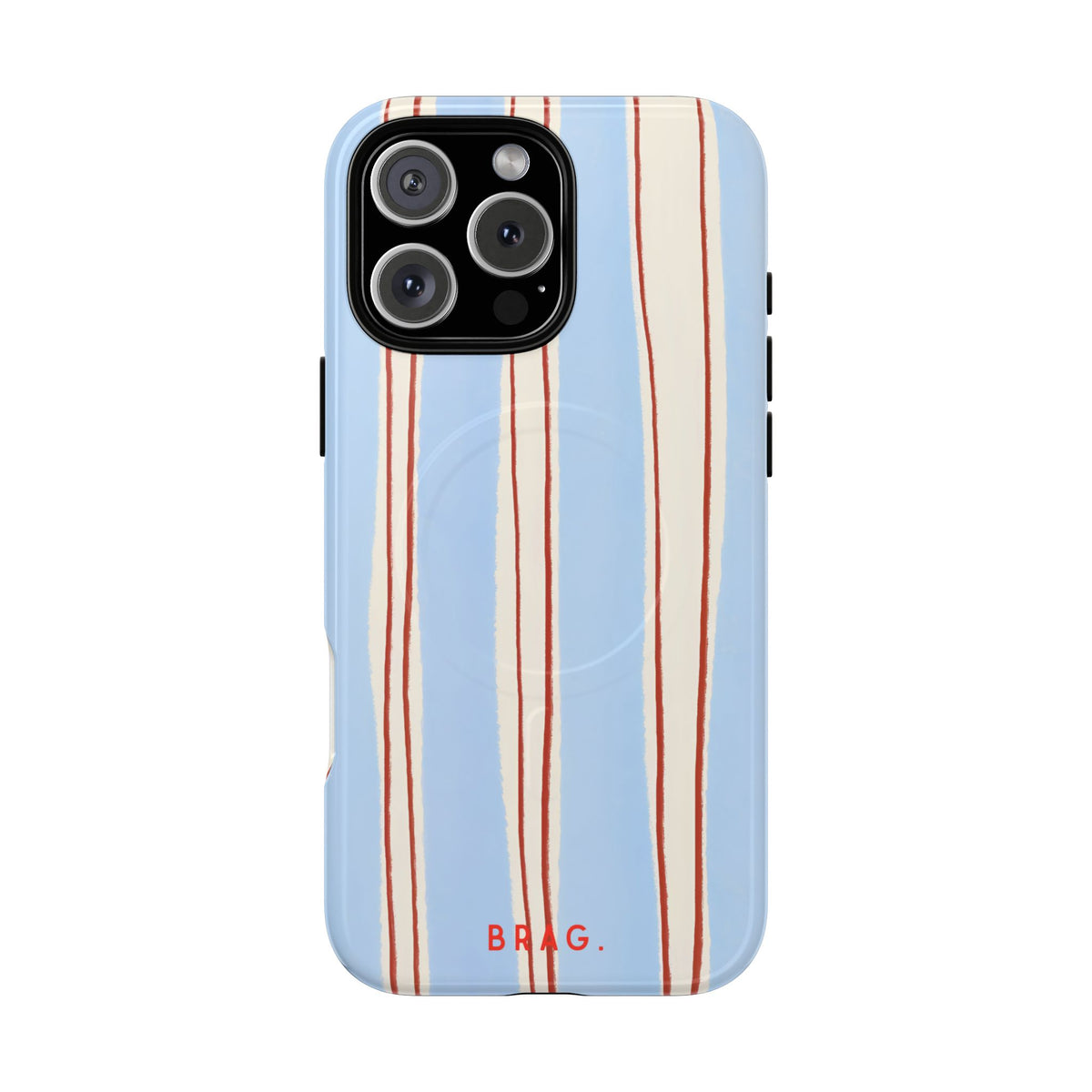 Blue Linen MagSafe Tough Phone Case — Magnetic Protective Cover