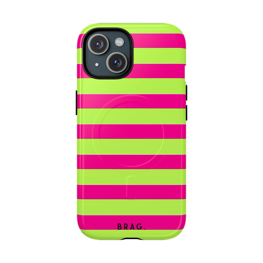 Electric Lime MagSafe Tough Phone Case — Magnetic Protective Cover