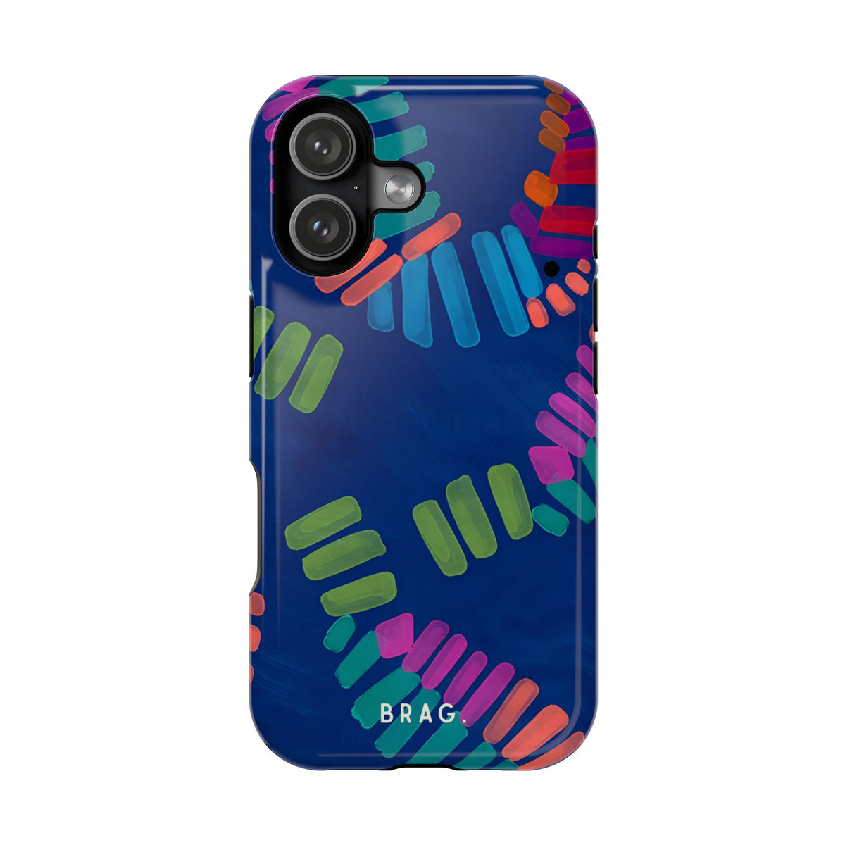 Blue Palm Magnetic Impact-Resistant Phone Case