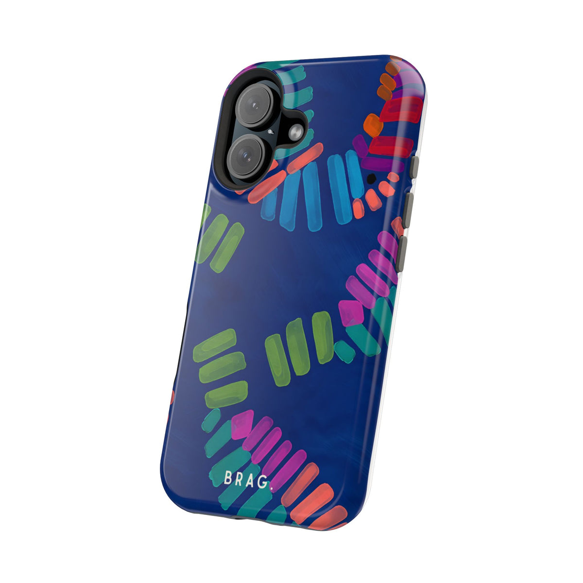 Blue Palm Magnetic Impact-Resistant Phone Case