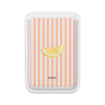 Citrus Bloom MagSafe Vegan Wallet — Slim Phone Card Holder