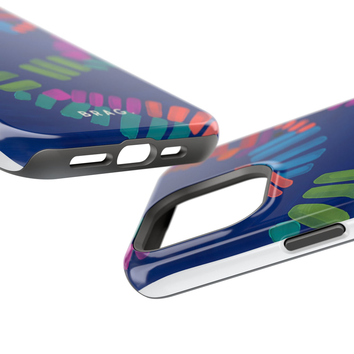 Blue Palm Magnetic Impact-Resistant Phone Case