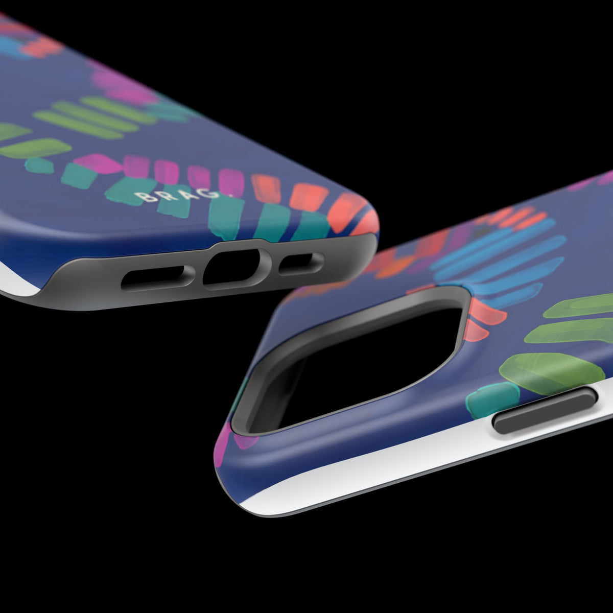 Blue Palm Magnetic Impact-Resistant Phone Case