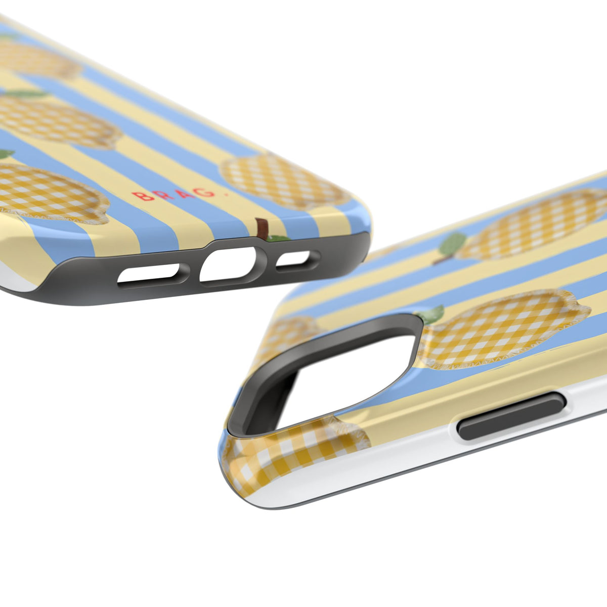 Lemon checks Magnetic Impact-Resistant Phone Case