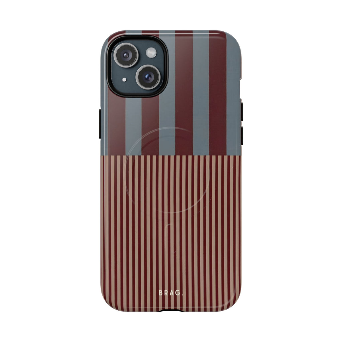 Candy Stripe MagSafe Tough Phone Case — Magnetic Protective Cover