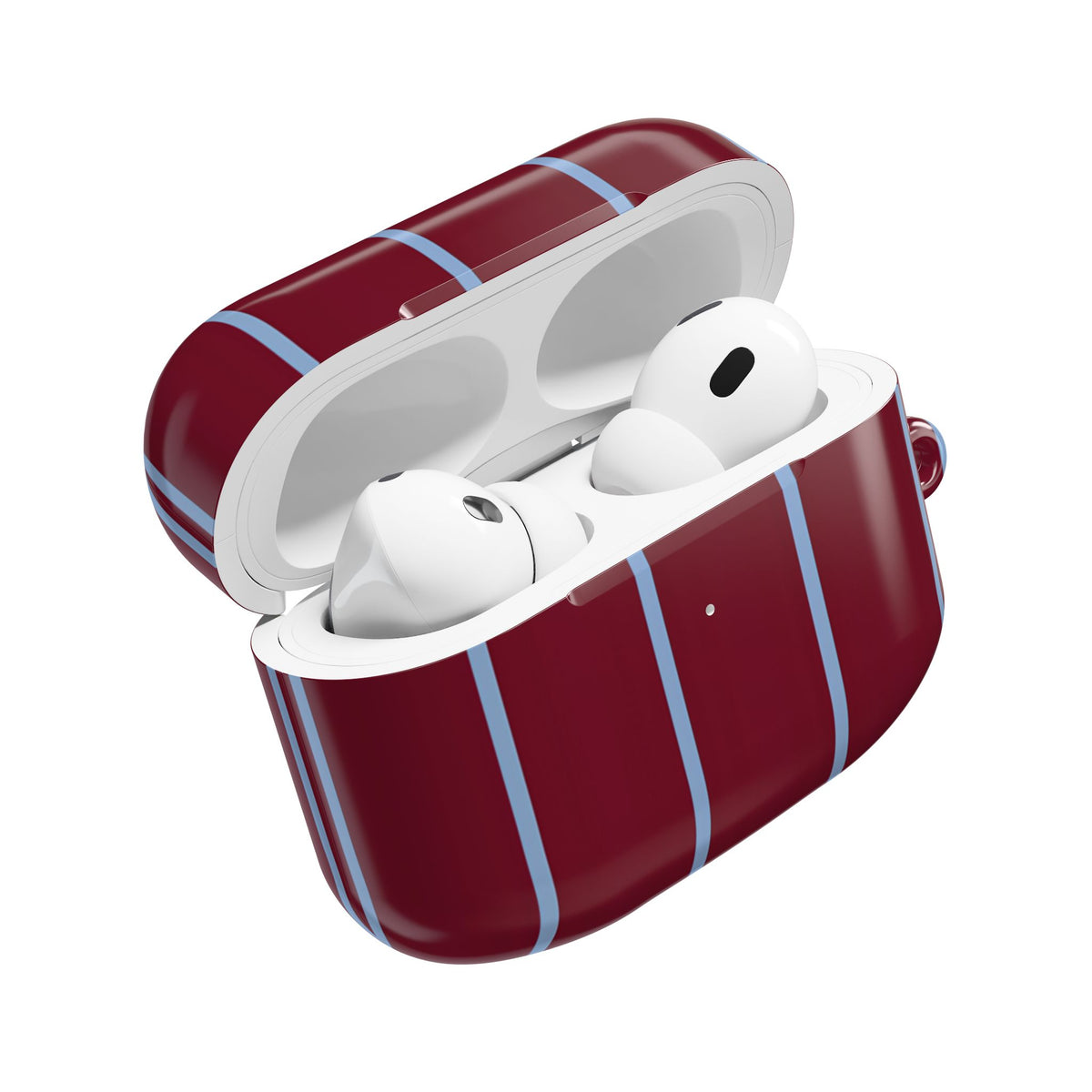 Bordeaux Stripe AirPod Case – Slim Protective Charging Case