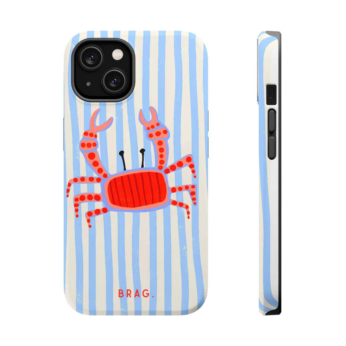 Azure Crab Magnetic Impact-Resistant Phone Case
